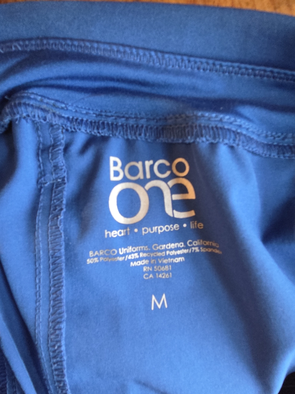 Royal Blue Drawstring Scrub Pants - Picture 2 of 8